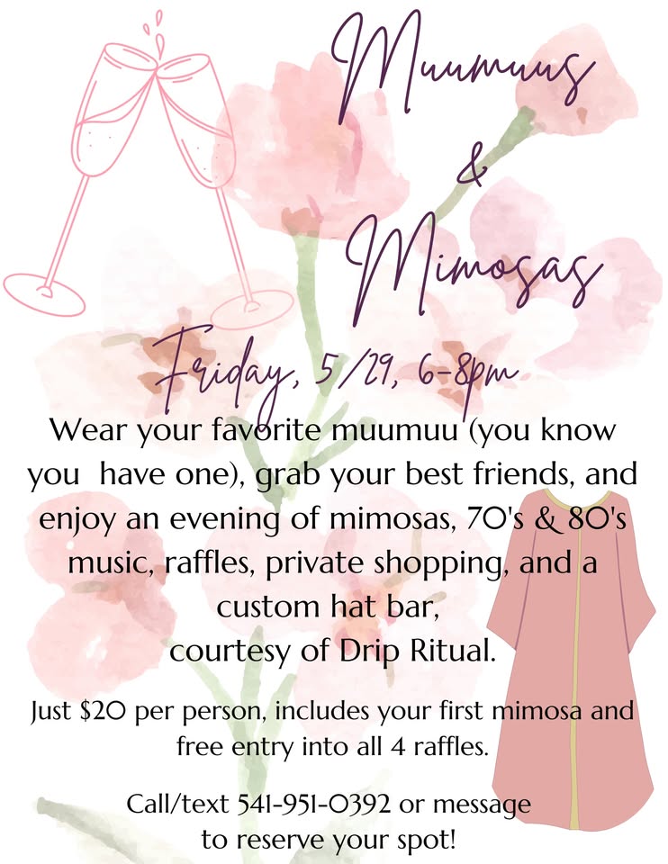 Muumuus & Mimosas – rescheduled due to weather!